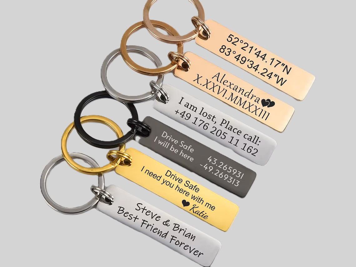 Custom Engraved Key chains